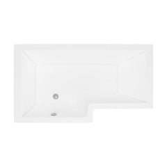 [BBL15PL] Contemporary L Shaped Bath & Side Panel Left Hand, 1500 x 850 x 390mm - Cutout