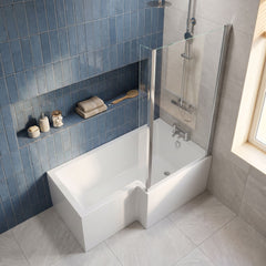 [BBL15R] Square-Ended Shower Bath - Choice of Size and Orientation - Lifestyle 1