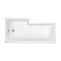 [BBL16R] L SQUARE SHOWER BATH RH 1600x850x700x585 - Cutout