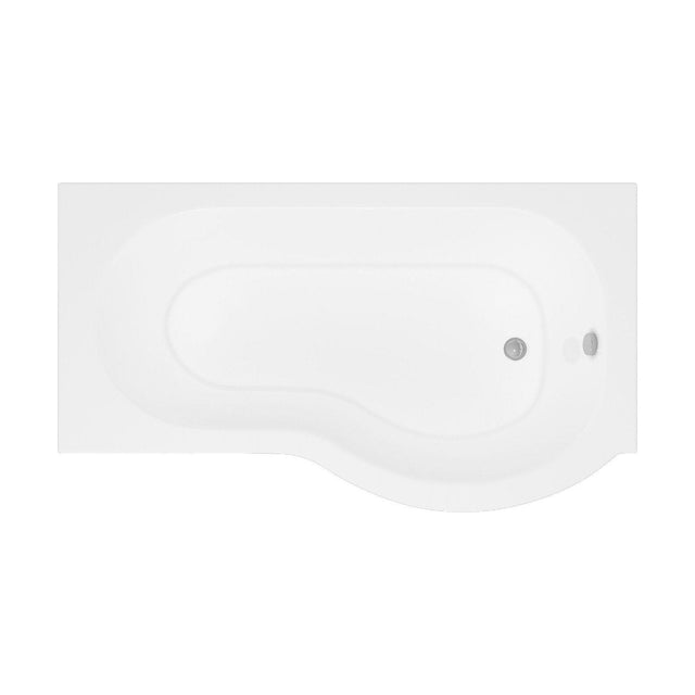 [BBP15PR] Modern Bathroom P Shaped Bath & Panel, 1500 x 850 x 415mm, Right Hand - Cutout