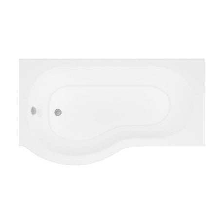 [BBP16PL] Modern Bathroom P Shaped Bath & Panel, 1600 x 850 x 410mm, Left Hand - Cutout