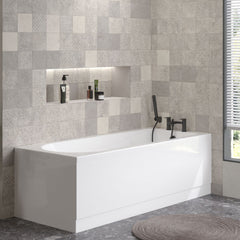 [BBPA103] Gloss White MDF Bath Front Panel with Plinth - Choice of Size - Lifestyle 2
