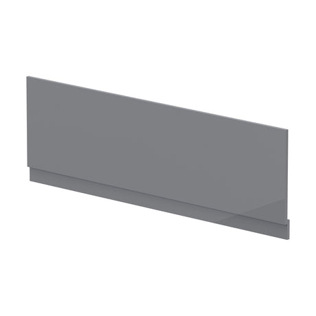 [BBPA1305] 1700mm Bath MDF Front Panel & Plinth - Gloss Cloud Grey - Cutout