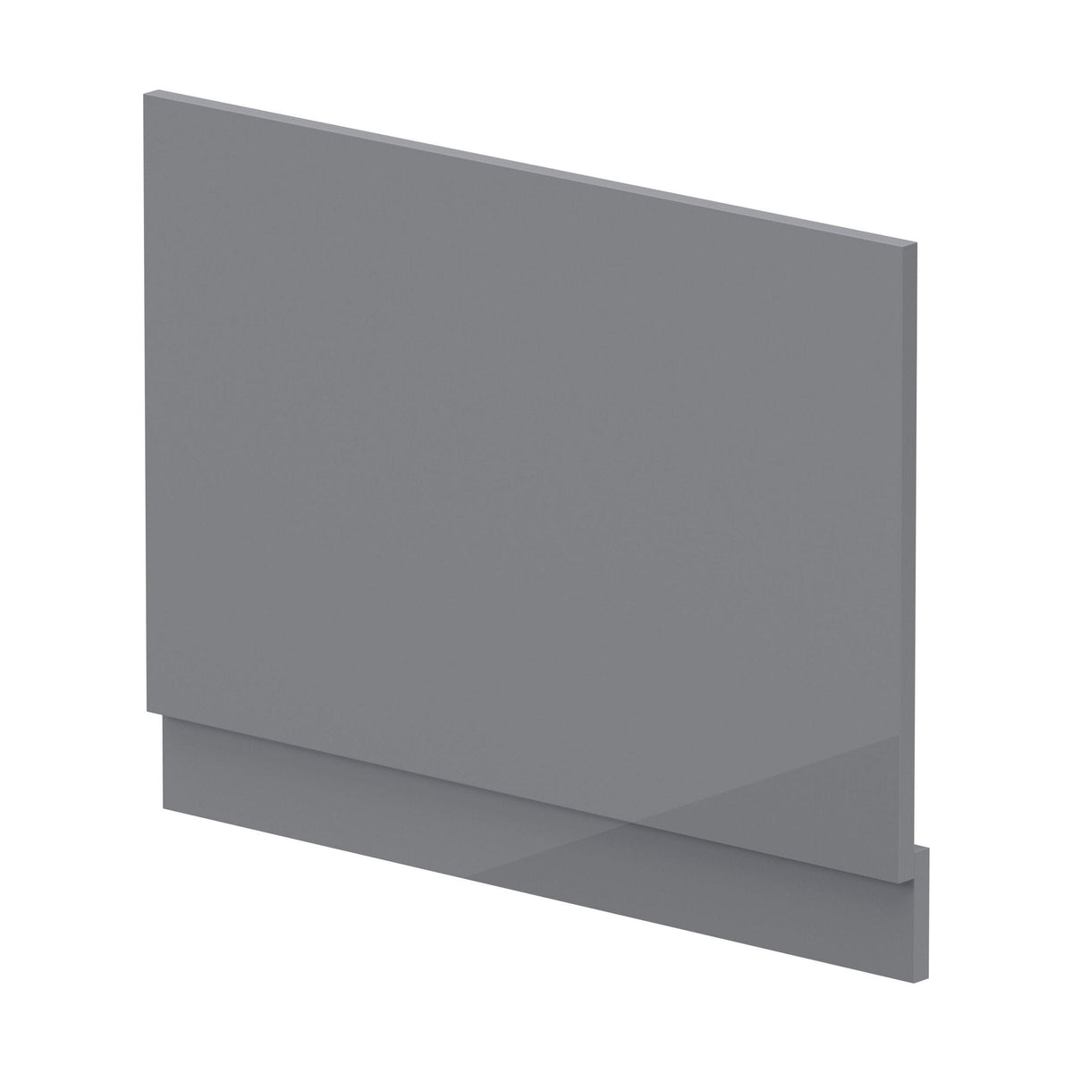 [BBPA1312] Gloss Cloud Grey MDF Bath End Panel & Plinth, Choice of Size - Cutout