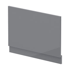 [BBPA1313] 800mm Bath MDF End Panel & Plinth - Gloss Cloud Grey - Cutout