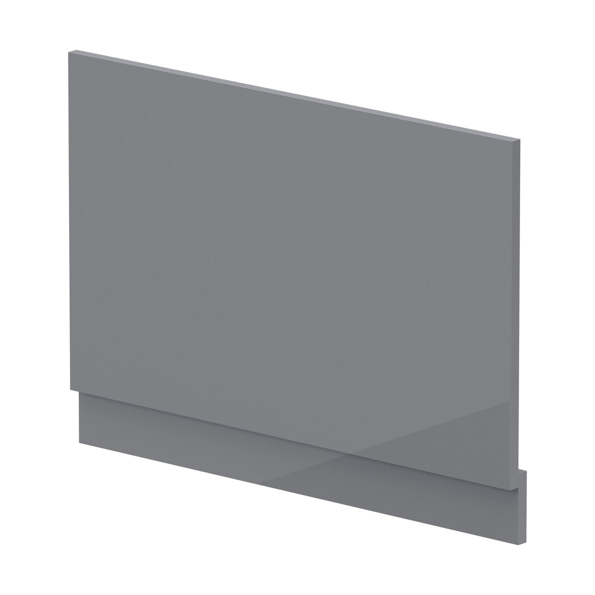[BBPA1313] Gloss Cloud Grey MDF Bath End Panel & Plinth, Choice of Size - Cutout