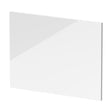 [BBPA131W] 700mm Waterproof Square Shower Bath End Panel - Gloss White - Cutout