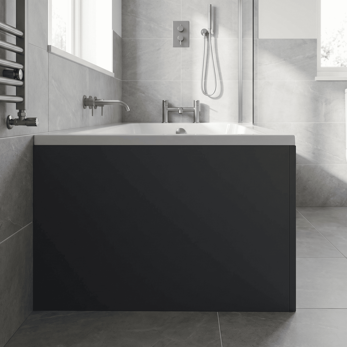 [BBPA1431] Contemporary 700mm Square Bath End Panel - Choice of Colour - Lifestyle 1