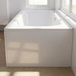[BBPA144] 800mm White Acrylic End Bath Panel for Modern Straight Baths - Silo