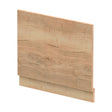 [BBPA1811] 700mm Edge/Power Straight End Bath Panel & Plinth - Textured Woodgrain Autumn Oak - Cutout