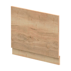 [BBPA1811] 700mm Edge/Power Straight End Bath Panel & Plinth - Textured Woodgrain Autumn Oak - Cutout