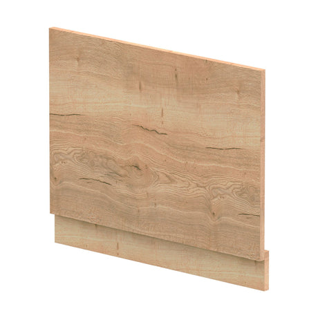 [BBPA1811] 700mm Edge/Power Straight End Bath Panel & Plinth - Textured Woodgrain Autumn Oak - Cutout