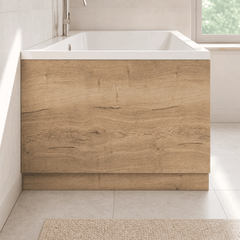 [BBPA1812] Straight Bath End Panel with Plinth - Choice of Size and Colour - Silo