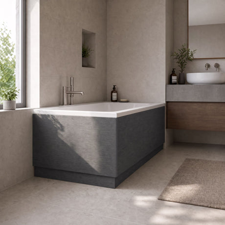 [BBPA2211] Straight Bath End Panel with Plinth - Choice of Size and Colour - Silo