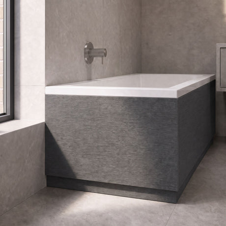 [BBPA2213] Straight Bath End Panel with Plinth - Choice of Size and Colour - Silo