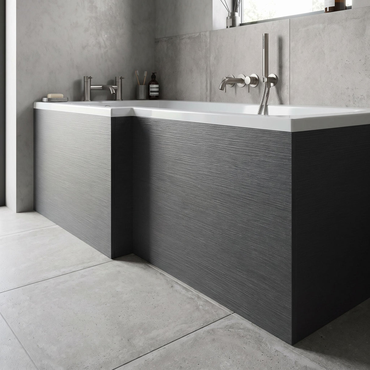 [BBPA2235] Chartley 1700mm Square Bath Front Panel - Choice of Colour - Lifestyle 2