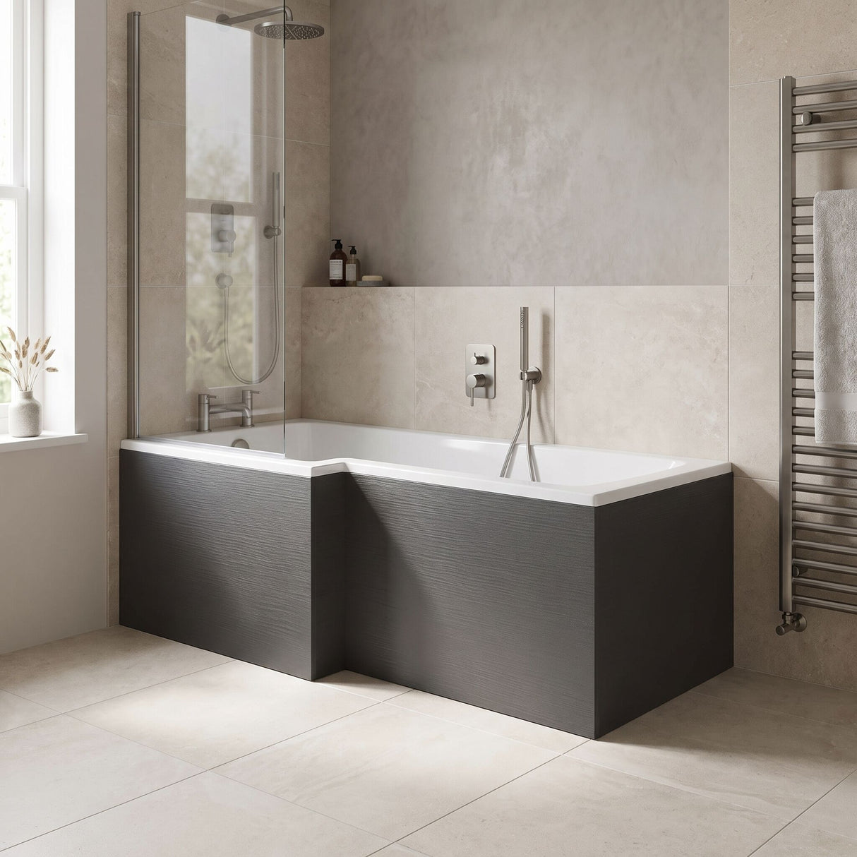 [BBPA2235] Chartley 1700mm Square Bath Front Panel - Choice of Colour - Lifestyle 3