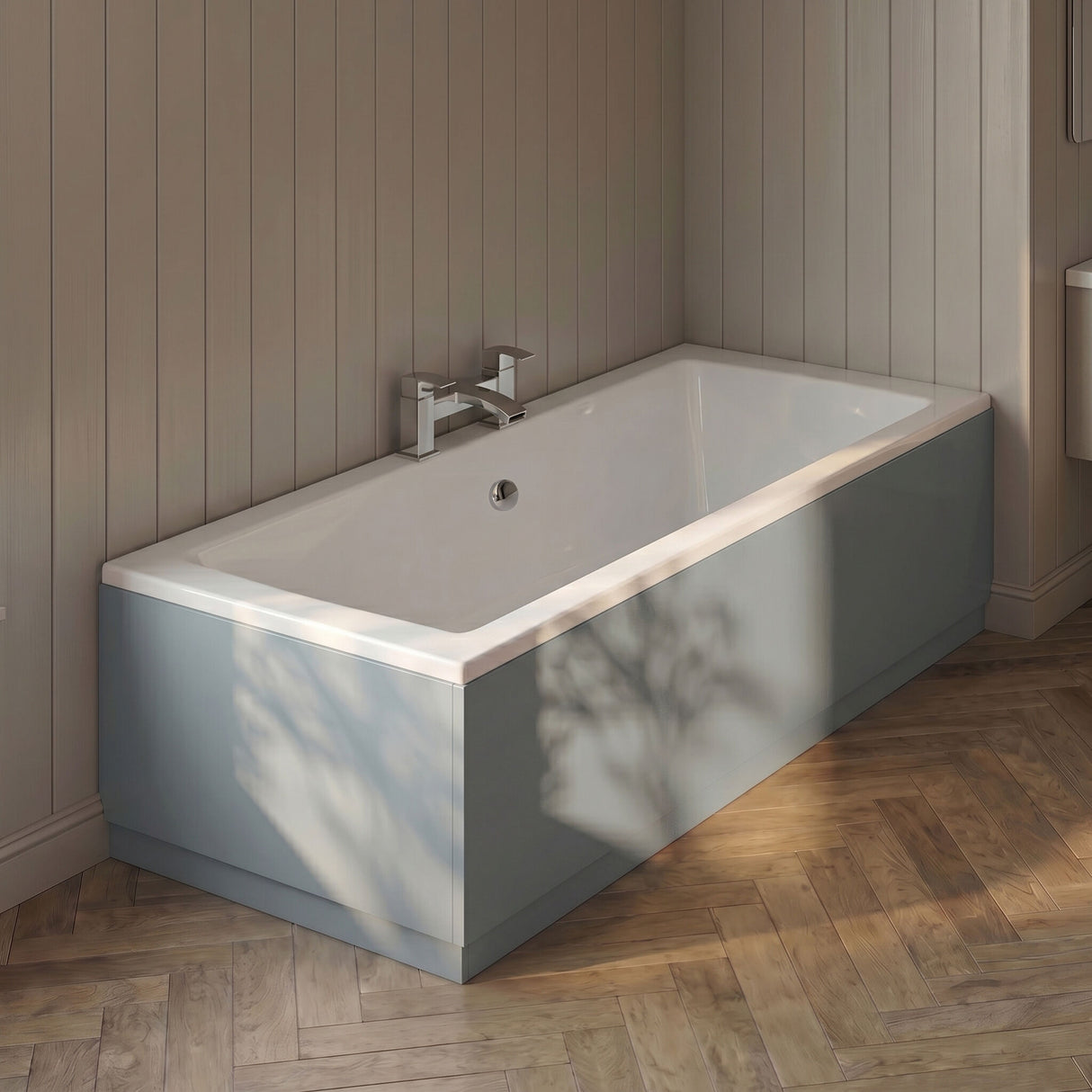 [BBPA2331] Contemporary 700mm Square Bath End Panel - Choice of Colour - Silo