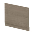 [BBPA2512] 750mm Bath MFC End Panel & Plinth - Woodgrain Solace Oak - Cutout