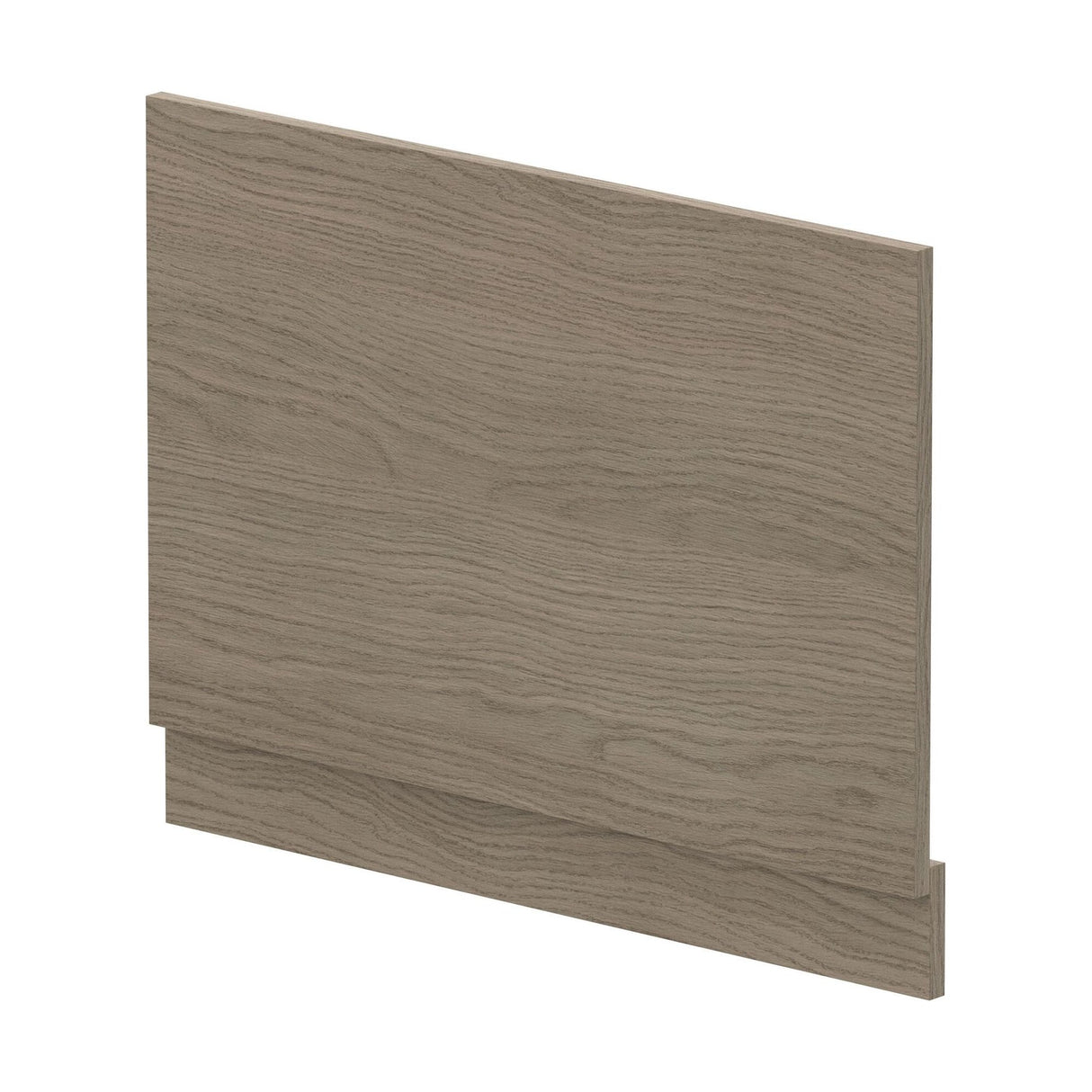 [BBPA2512] 750mm Bath MFC End Panel & Plinth - Woodgrain Solace Oak - Cutout