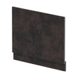 [BBPA2611] 700mm Edge/Power Straight End Bath Panel & Plinth - Textured Matt Metallic Slate - Cutout
