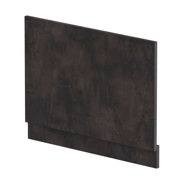 [BBPA2612] 750mm Edge/Power Straight End Bath Panel & Plinth - Textured Matt Metallic Slate - Cutout