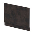 [BBPA2613] 800mm Edge/Power Straight End Bath Panel & Plinth - Textured Matt Metallic Slate - Cutout