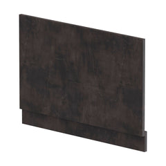 [BBPA2613] 800mm Edge/Power Straight End Bath Panel & Plinth - Textured Matt Metallic Slate - Cutout