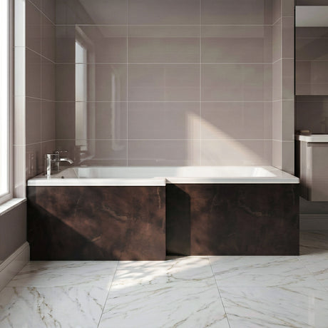 [BBPA2635] Chartley 1700mm Square Bath Front Panel - Choice of Colour - Silo