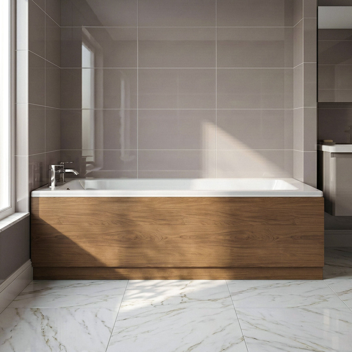 [BBPA2705] Straight Bath Front Panel Available - Choice of Size and Colour - Studio Shot