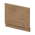 [BBPA2712] 750mm Straight Bath End Panel and Plinth - Antique Oak - Cutout