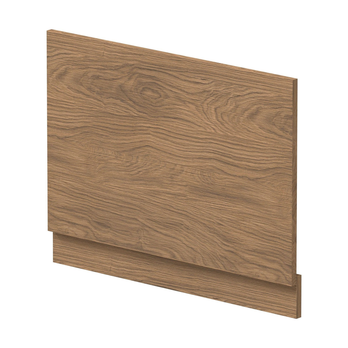 [BBPA2712] 750mm Straight Bath End Panel and Plinth - Antique Oak - Cutout