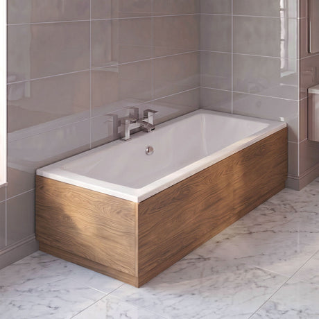 [BBPA2712] Straight Bath End Panel with Plinth - Choice of Size and Colour - Silo