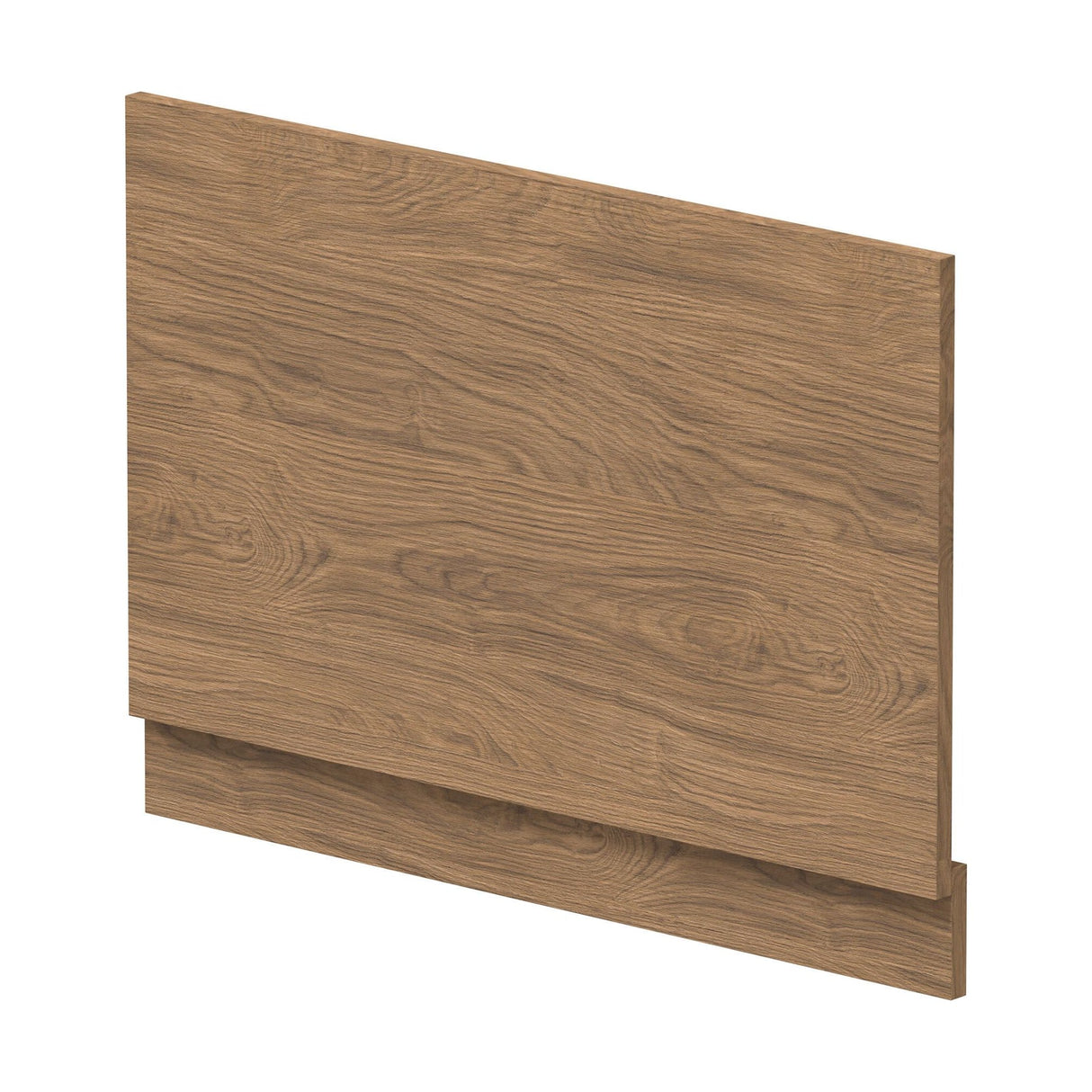 [BBPA2713] 800mm Straight Bath End Panel and Plinth - Antique Oak - Cutout