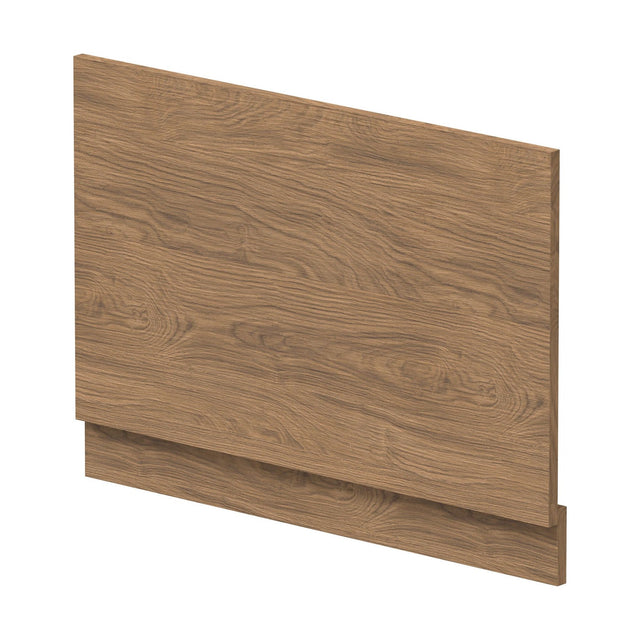 [BBPA2713] 800mm Straight Bath End Panel and Plinth - Antique Oak - Cutout