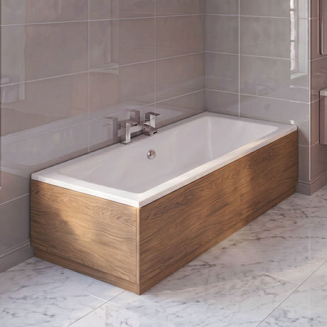[BBPA2713] Straight Bath End Panel with Plinth - Choice of Size and Colour - Silo