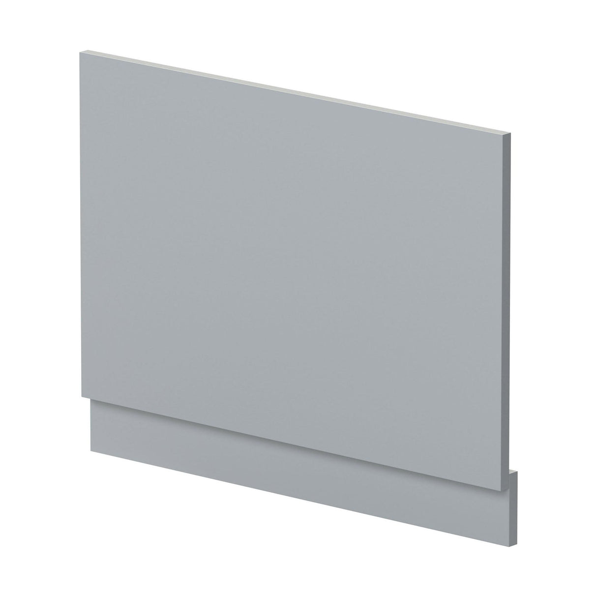 [BBPA271] 750mm Straight Reversible Bath End Panel & Plinth - Satin Grey - Cutout