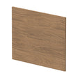 [BBPA2731] 700mm Contemporary Square Shower Bath End Panel - Antique Oak - Cutout