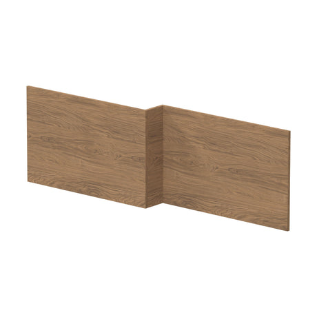 [BBPA2735] 1700mm Square L-Shape Shower Bath Front Panel - Antique Oak - Cutout