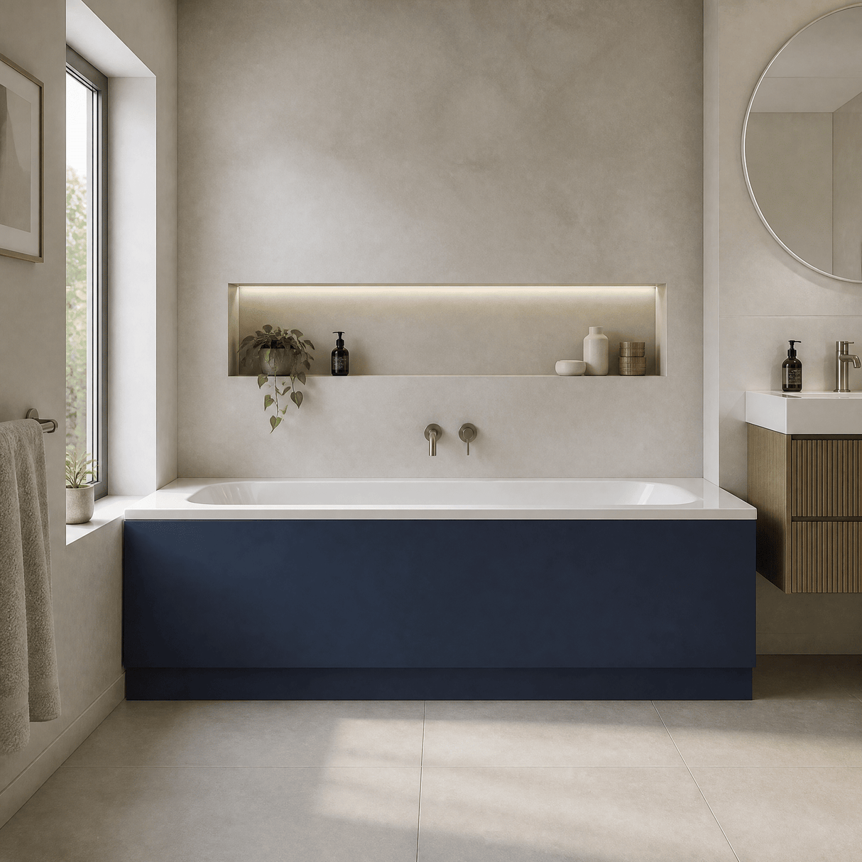 [BBPA2905] Straight Bath Front Panel Available - Choice of Size and Colour - Lifestyle 1