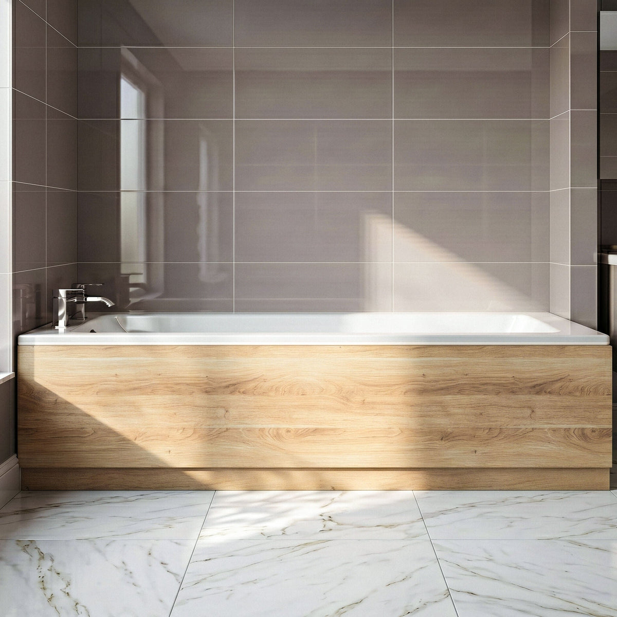 [BBPA3007] Straight Bath Front Panel Available - Choice of Size and Colour - Studio Shot
