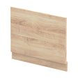 [BBPA3012] 750mm Straight Bath End Panel and Plinth - Bleached Oak - Cutout