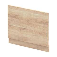 [BBPA3012] 750mm Straight Bath End Panel and Plinth - Bleached Oak - Cutout