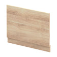 [BBPA3013] 800mm Straight Bath End Panel and Plinth - Bleached Oak - Cutout