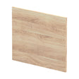[BBPA3031] 700mm Square L-Shape Shower Bath End Panel - Bleached Oak - Cutout