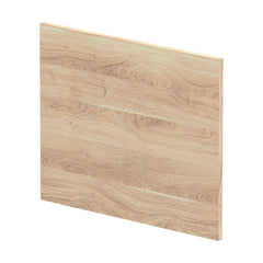 [BBPA3031] 700mm Square L-Shape Shower Bath End Panel - Bleached Oak - Cutout