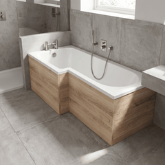[BBPA3035] Chartley 1700mm Square Bath Front Panel - Choice of Colour - Lifestyle 2