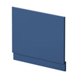 [BBPA370] 700mm Straight Reversible Bath End Panel & Plinth - Satin Blue - Cutout
