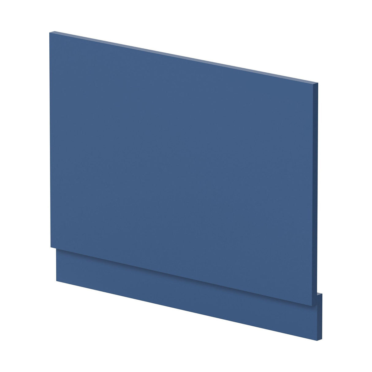 [BBPA371] 750mm Straight Reversible Bath End Panel & Plinth - Satin Blue - Cutout
