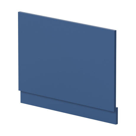 [BBPA371] 750mm Straight Reversible Bath End Panel & Plinth - Satin Blue - Cutout